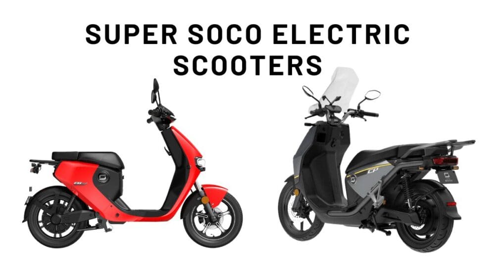 super soco electric scooters
